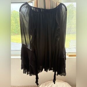 Torrid Black Pleated Blouse